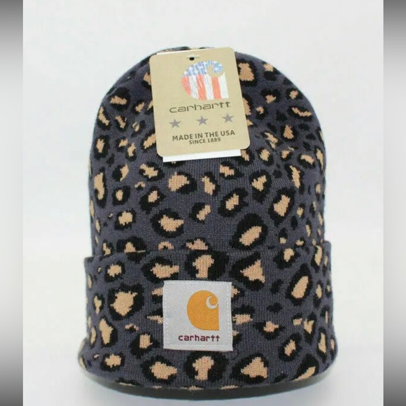 Carhartt Accessories New Carhartt Leopard Beanie Poshmark